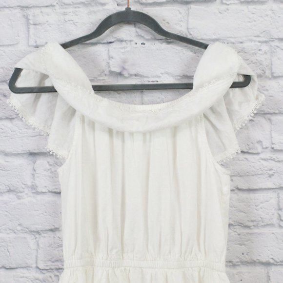 Cotton Ruffle Top Sleeveless Summer Dress Size M-L - Picture 8 of 11